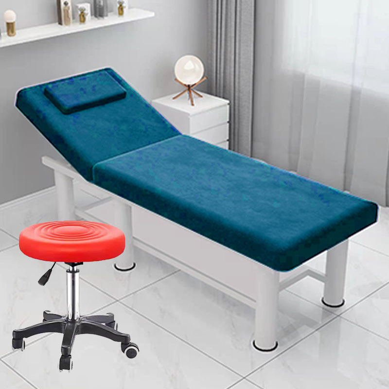 Tabouret à ceinture en velours bleu Bold 75 cm jambe 19080