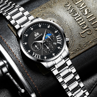 Montre à quartz pour homme 1901 Fashion, style business décontracté, qualité supérieure, marque de luxe, acier inoxydable, pour homme, sport, étanche, montres-bracelets