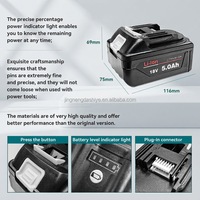Paket Baterai Lithium 18V BL1860B BL1850 Pengganti Baterai Dengan Paket Baterai Alat Listrik Bor Tanpa Kabel Seri Makt 18V