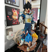Figure d'action en résine de Goku de Dragon Ball Z personnalisée, taille réelle, sculpture de Goku, statue