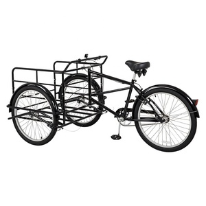 Triciclo per Adulti da 26 Pollici, Bici da Carico Monomarcia con Cesto Anteriore - Product Image 2