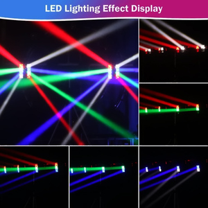 LED Mini Spider cabeza móvil DJ <span class=keywords><strong>Light</strong></span> 8x3W RGBW activado por voz iluminación de eventos LED Spider Stage <span class=keywords><strong>Light</strong></span> para bares <span class=keywords><strong>Disco</strong></span> Hall - Product Image 6