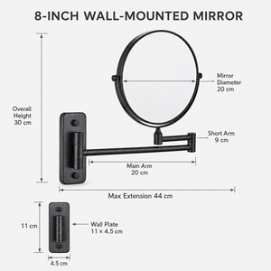 Miroir intelligent moderne de luxe avec cadre en acier rond et verres en verre, design graphique pour une utilisation haut de gamme dans les salles de bain des hôtels - Marque Domus - Product Image 3