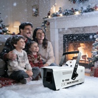 Machine à glace sèche 1500W (corps en fer) avec télécommande DMX512, portée de pulvérisation 4-5m, couverture 60m, AC110V-240V, garantie 1 an