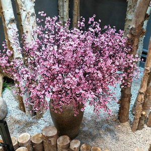 Flores Artificiales Queyiyi, Flores de Gypsophila de Seda de 30cm-100cm, Color Morado Claro, Decoración para Bodas y Hogar - Product Image 3