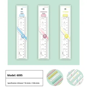 Học Sinh Tiểu Học Trong Suốt Nhựa Mềm 15Cm Thẳng Cai Trị Có Thể Gập Lại Bền Thẳng Cai Trị Cho Trẻ Em - Product Image 3