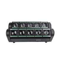 Nouvelle barre de lumière de scène disco à tête mobile LED 10 yeux araignée avec faisceau lumineux RGBWA blanc chaud, contrôle DMX512, 100-240V universel