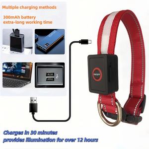 Collar de Perro LED, Collar de Perro Luminoso Ajustable, Recargable por USB, Luz de Seguridad Súper Brillante, Collares Brillantes para Perros - Product Image 6