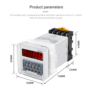 DH48S-2Z BERM Hai Nhóm Rơle Trễ, Rơle Thời Gian Hiển Thị Kỹ Thuật Số Hẹn Giờ Chất Lượng Cao 220V 380V 24V Gửi Cơ Sở - Product Image 2