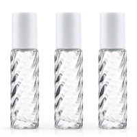 Bouteille à bille roulante transparente filetée de 10 ml pour massage, fournie par le fabricant