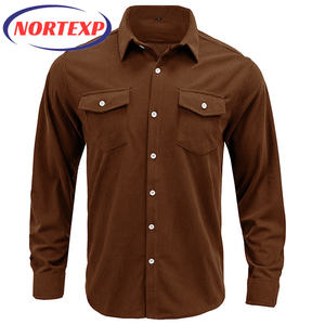 2025 nouveau printemps hommes <span class=keywords><strong>pyjama</strong></span> <span class=keywords><strong>veste</strong></span> bouton-conception velours côtelé vêtements d'extérieur dans le Style européen américain ODM approvisionnement pour la saison d'automne - Product Image 1