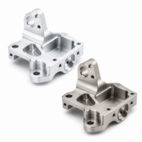 Support de montage usiné sur mesure en aluminium et acier inoxydable, composant de fraisage et de perçage de précision