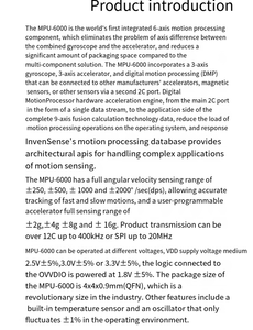模块三轴加速度传感器陀螺仪6DOF GY-521代码MPU-6050 mpu6050 - Product Image 5