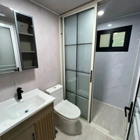 Casa Contenedor Expandible de Techo Plano, Villa Prefabricada, Casa Modular, Cuarto de Equipos, Casa Modular