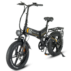 Ruihe X8 vélo électrique pliable de 20 pouces avec frein à disque de moteur de moyeu arrière 15ah batterie au Lithium gros pneu vélo électrique pliant - Product Image 6