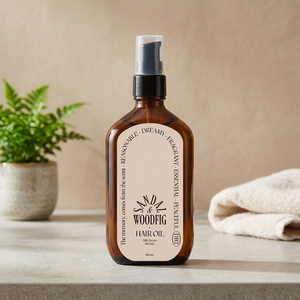 ODID HAIR OIL Huile capillaire parfumée aux protéines hydratante et réparatrice pour cheveux abîmés, au bois de santal, figue et lait végétal biologique, soin intensif pour tous types de cheveux - Product Image 4