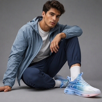 Chaussures de course en mesh pour hommes, semelle antidérapante, baskets de sport respirantes, chaussures de jogging, logo personnalisé OEM, style automne PK22