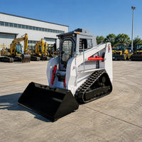 Harga Pabrik Mini Skid Steer Loader Aksesoris Penyapu Magnetik dan Bucket Salju