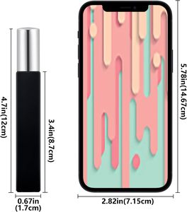 <b>10ml</b> Clear Frosted Black Dropper Square Glass Perfume Packaging Sample <b>Bottles</b> Cosmetic Fine Mist Empty Spray Perfume <b>Bottle</b> - Product Image 5