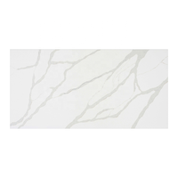 Dalles de quartz, aspect marbre blanc Calacatta, pierre synthétique, comptoirs de cuisine imperméables pour hôtels et appartements