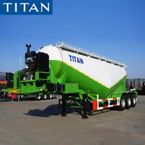 TITAN Dry Bulk Cement Silo Tank/Pulver material Tanker Bulk Cement Tank Sattel auflieger