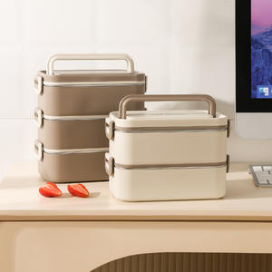 Factory Price 304 Stainless Steel Cold and Hot Heatable Leak Proof <b>Tiffin</b> Lunch <b>Box</b> Bento Storage <b>Box</b> for Kids to School - Product Image 2