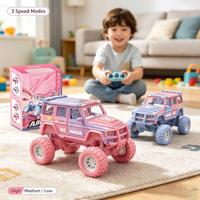 Voiture RC en métal 1:64 2.4G 6 canaux, contrôlée par application, rechargeable, véhicule jouet moulé sous pression avec lumières LED, voiture de course télécommandée
