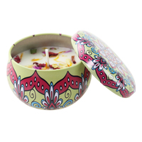 Ensemble de bougies parfumées à la vanille Naturals Aroma Fragancia, cadeaux de mariage, bougie en boîte avec fleurs séchées