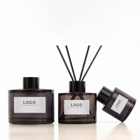 Bouteille d'arôme en verre à étiquette privée, logo personnalisé, diffuseur rechargeable pour les marques de parfums d'intérieur