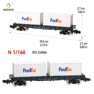 Modello N 1/160 di Veicolo da Trasporto, Treno Portacontainer con Pianale, Modello Ferroviario per Scene in Scala, <span class=keywords><strong>Hobby</strong></span> Fai-da-Te - Product Image 3