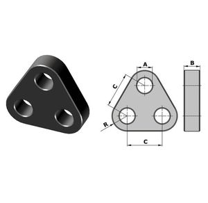 Chaîne d'ancre pour bouée et plaque triangulaire marine KJML, chaîne de câble d'ancre, chaîne d'amarrage, chaîne triangulaire marine KJML, chaîne d'ancre KJML C - Product Image 1