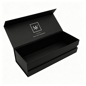 Custom Design Foldable Magnetic Wine Gift Box Luxury Rigid <b>Paper</b> <b>Packaging</b> for Single Bottle Champagne Red Wine - Product Image 4