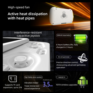 เครื่องเล่นเกมพกพา ANBERNIC RG Slide รุ่น C 128/256GB ระบบ AI อเนกประสงค์ ระบบปฏิบัติการ Android <span class=keywords><strong>13</strong></span> หน้า<span class=keywords><strong>จ</strong></span>อ In-Cell ขนาด 4.7 นิ้ว - Product Image 5