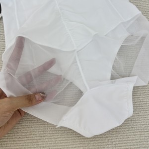 Body sculptant européen et américain <span class=keywords><strong>avec</strong></span> soutien-gorge intégré, en nylon antibactérien, rehausseur de poitrine, amincissant la taille et gainant le ventre - Product Image 4
