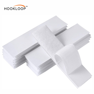 Bandes adhésives autocollantes résistantes découpées sur mesure avec logo imprimé, dos adhésif, crochets et boucles, points/cercles/rubans ronds - Product Image 3