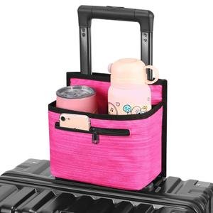 Soporte para tazas de viaje para equipaje, accesorio portátil con cremallera para maleta, para transportar bebidas, tazas de café y vasos térmicos. - Product Image 2