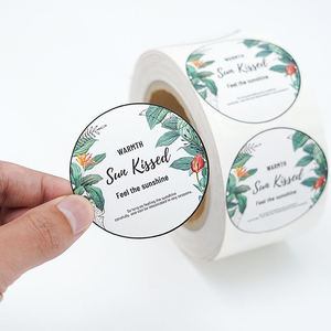 Etiqueta Adhesiva Redonda Personalizada con Logotipo de Panadería, Impresión de Etiquetas de Vinilo Autoadhesivas, Impermeables, para Sellado de Alimentos - Product Image 1