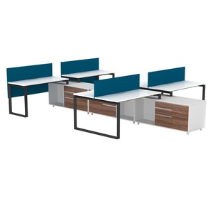 ฉากกั้นสำนักงานราคาประหยัด โต๊ะฉากกั้นสำนักงาน 6 ที่นั่ง ฉากกั้นเวิร์คสเตชั่นสำนักงานปี 2019 - Product Image 3