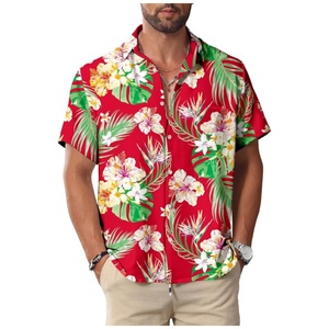 Camisas de Verano sin Mangas con Cuello Mandarín y Estampado Hawaiano para Hombre, Estilo Casual para la Playa, Uso Diario, Protección Anti-UV - Product Image 6