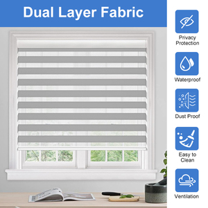 Tende <span class=keywords><strong>a</strong></span> <span class=keywords><strong>Rullo</strong></span> Elettroniche con Telecomando Intelligente, Tende <span class=keywords><strong>Zebra</strong></span> per Finestre di Casa, Soggiorno, Cucina, Interni - Product Image 2