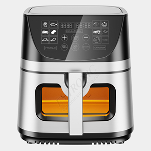 Freidora de Aire de 8L, la Mejor Según Consumer Reports, Buen Precio, Acero Inoxidable, Sin Aceite, Pantalla LCD Digital Inteligente - Product Image 5