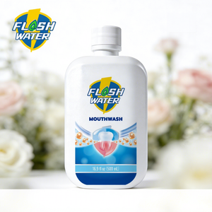 Kit de Enjuague Bucal Portátil Antibacterial con Sabor a Menta Flash Water - Enjuague Refrescante para Encías Hinchadas y <span class=keywords><strong>Mal</strong></span> <span class=keywords><strong>Aliento</strong></span> - Product Image 1