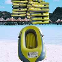 Bote Inflable de PVC para Dos Personas, Bote de Asalto Reforzado de 1.75m, Resistente al Desgaste y Seguro
