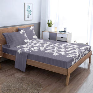 Microfiber Flat <b>Bed</b> <b>Sheet</b> Set 3-Piece OEKO-TEX Certified 1800TC Modern Pattern Polyester Filled Bedding - Product Image 6