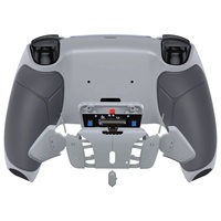 EXtremeRate Kit de remappage RISE4 V3 avec boutons arrière caoutchoutés pour manette PS5 BDM-030/040/050