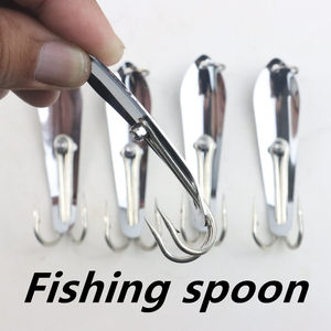 Esca a cucchiaio da pesca stampata in acciaio inossidabile per Trolling <span class=keywords><strong>di</strong></span> spigole e carpe Drone esca in metallo con ganci - Product Image 6