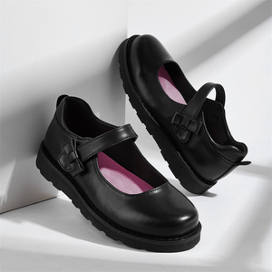 Prodotti di tendenza scarpe <span class=keywords><strong>da</strong></span> studente a scuola per ragazze scarpe basse e Casual <span class=keywords><strong>da</strong></span> bambino in tinta unita in pelle - Product Image 3