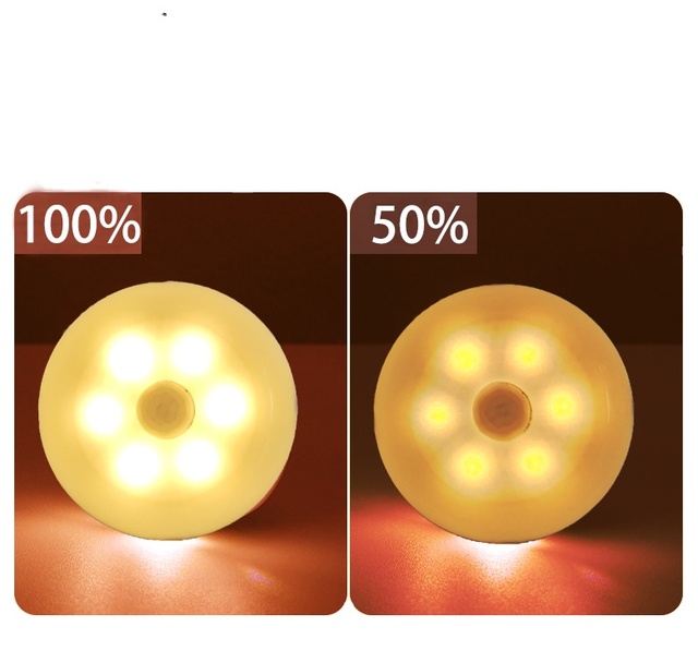 4.5V LED Smart Night Light for Bedroom Corridor Wireless Wall Indoor Intelligent Body Induction Lamp