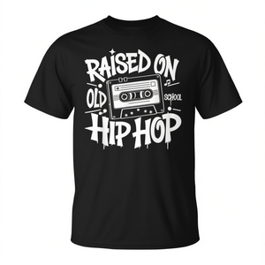 Camiseta “Raised On Old School Hip Hop Cassette” - Product Image 2