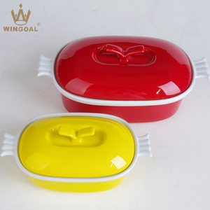 <strong>Ceramic</strong> <strong>Casserole</strong> Baking <strong>Dish</strong> <strong>with</strong> <strong>Lid</strong> - Product Image 2